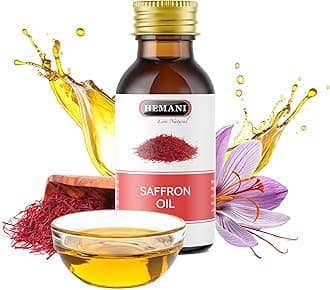 Hemani Saffron Oil 30mL - Nourishing Skin & Hair, Promoting Radiant Complexio...