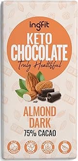 Sugar Free Keto Chocolate (Dark with Almond)