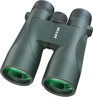 Occer 12x50 Bird Watching Binoculars for Adults - High Powered Binoculars with Clear Image - Easy Focus HD Binocular for Cruise Ship Hunting Travel Concert Stargazing Birthday Gift for Men Green