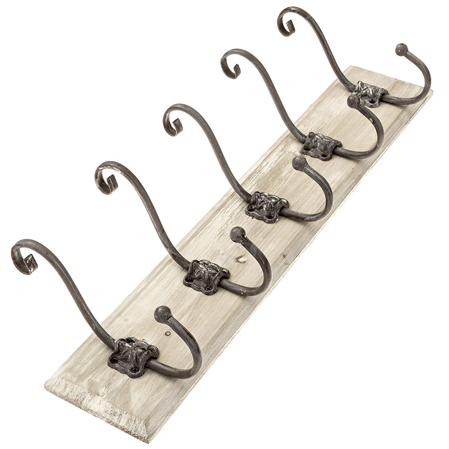 Avignon Rustic Hook Rail Coat or Towel Rack 24 inches Wide and 4.5 inches high
