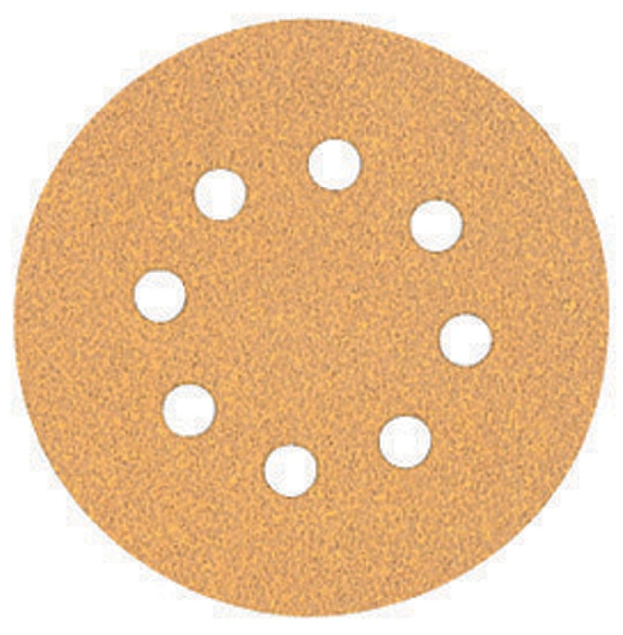 DW4303 5-Inch 8-Hole 120-Grit Hook-and-Loop Random Orbit Sandpaper (5-Pack)