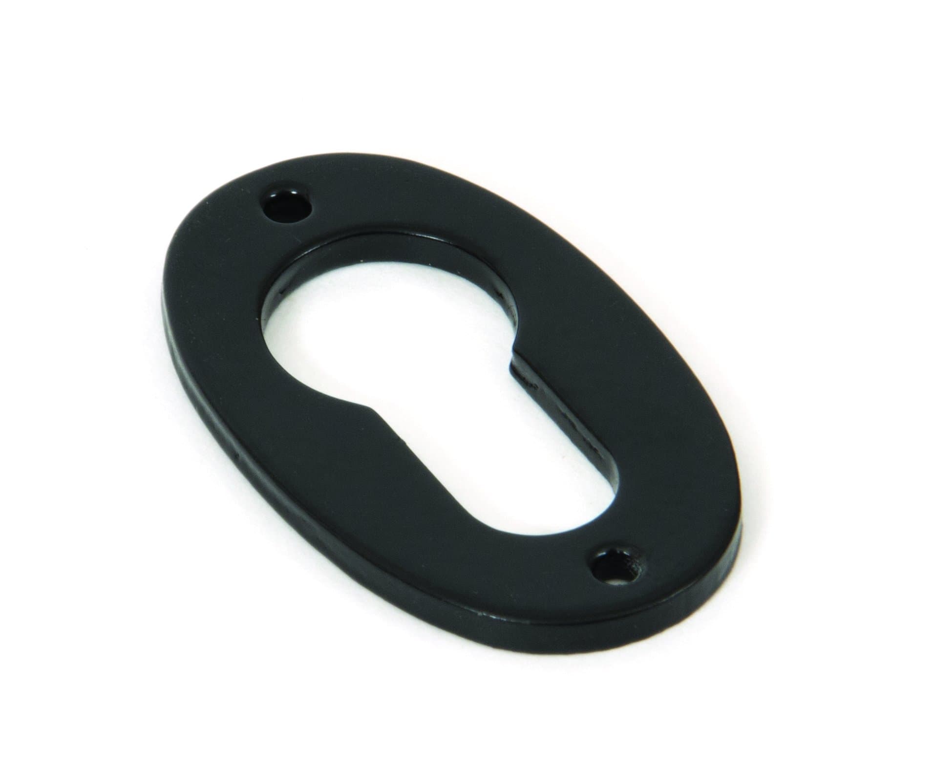 33830 Oval Euro Escutcheon - Black