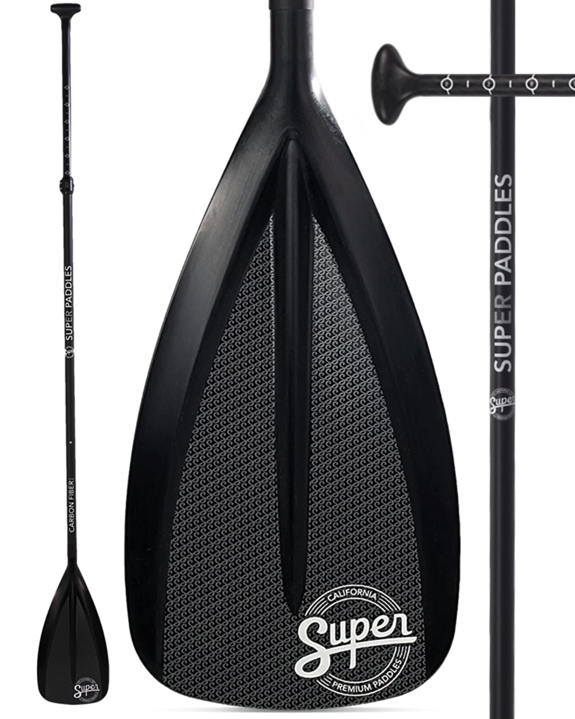 SUP Paddle - 3 Piece Adjustable Stand Up Paddle Board Paddles - Durable, Lightweight & Floating Paddleboard Oar - High-Grade Alloy or Fiberglass Shaft & Nylon Blade for Efficient Strokes