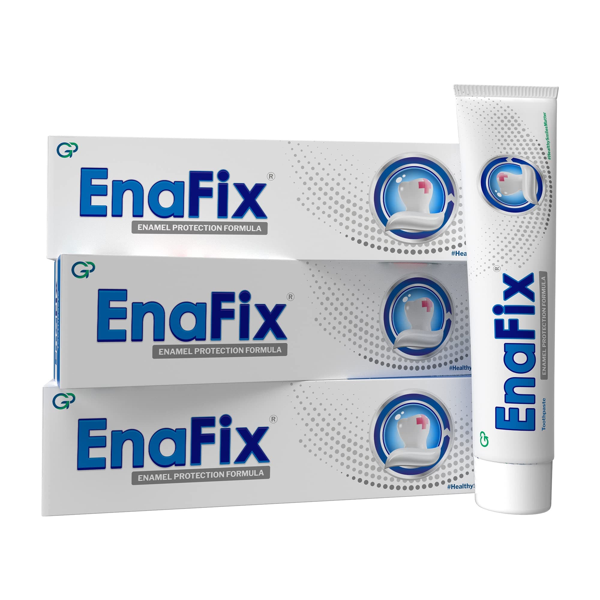 - ENAFIX Anti Cavity Toothpaste | Fluoride Free Toothpaste With Calcium And Phosphate For Enamel Remineralisation | Fights Tooth Decay | (Pack Of 3) 70G Each, Enamel Protection