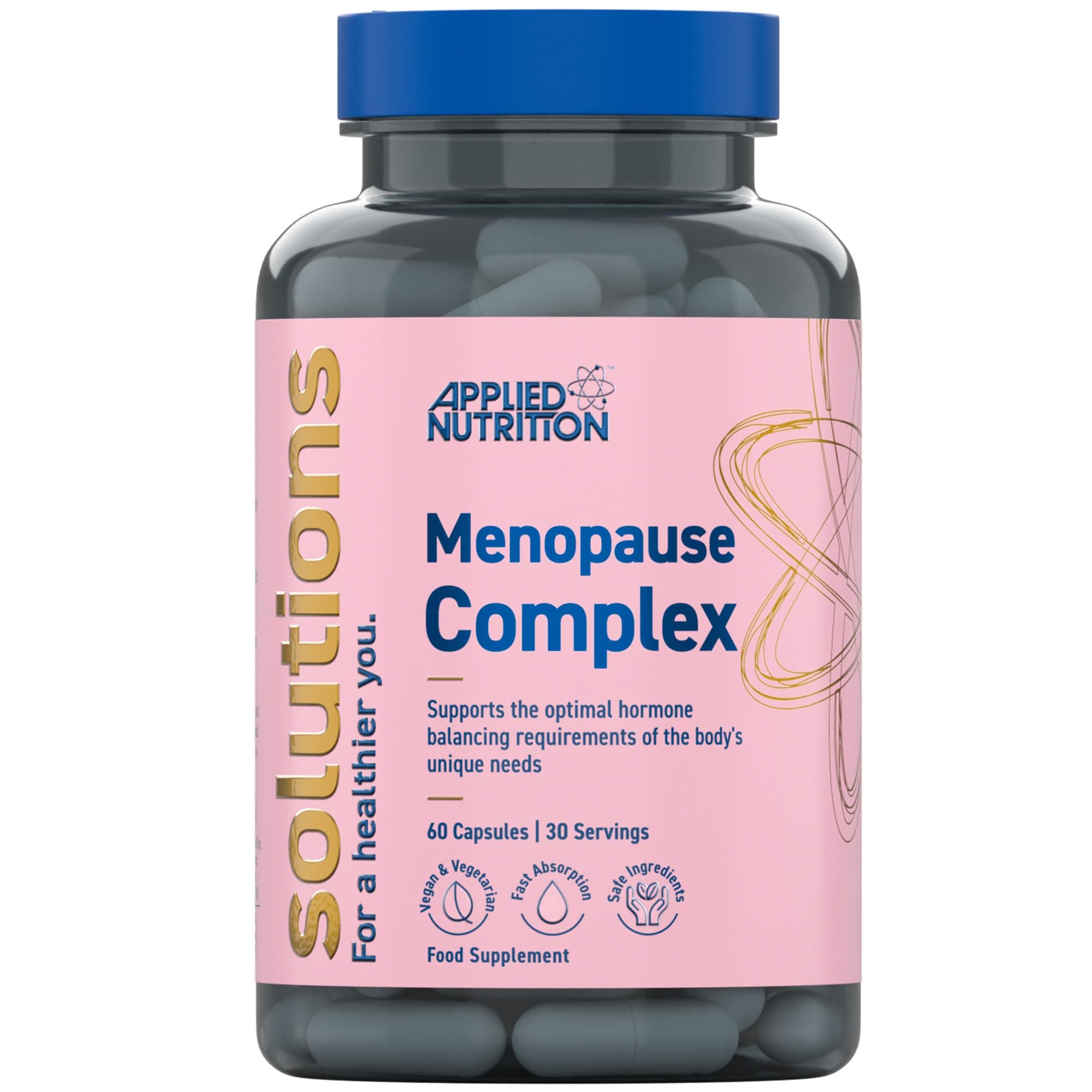Solutions - Menopause Complex - Vegan Capsules with Natural Hormonal Support - Best Fatigue Relief - Best Immune Support - Enhances Hormonal Balance - (60 Capsules – 30 Servings)