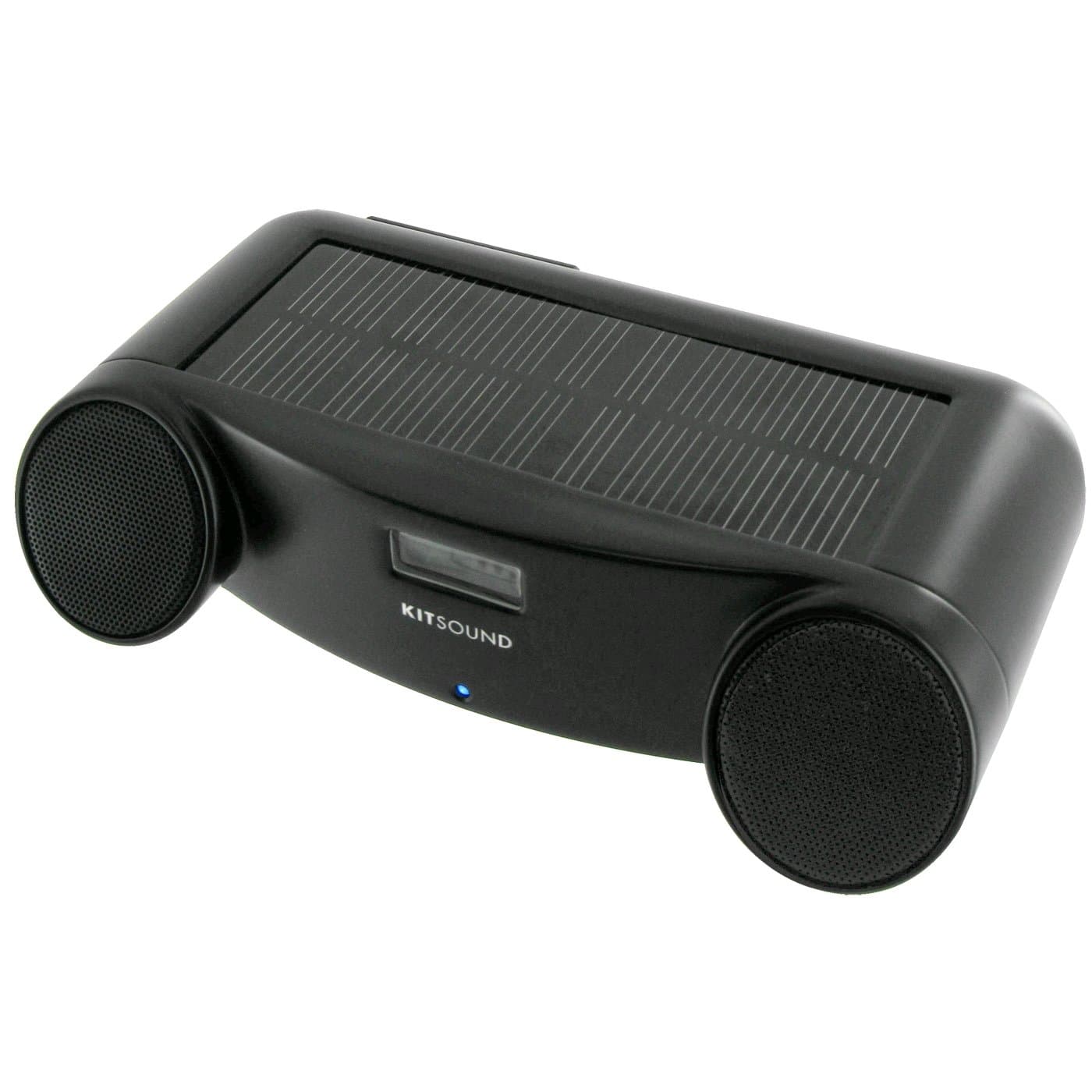 Kit Sound - Infinity X Solar Powered Portable Speaker for iPod / iPhone 3G 3GS 4 - Black
