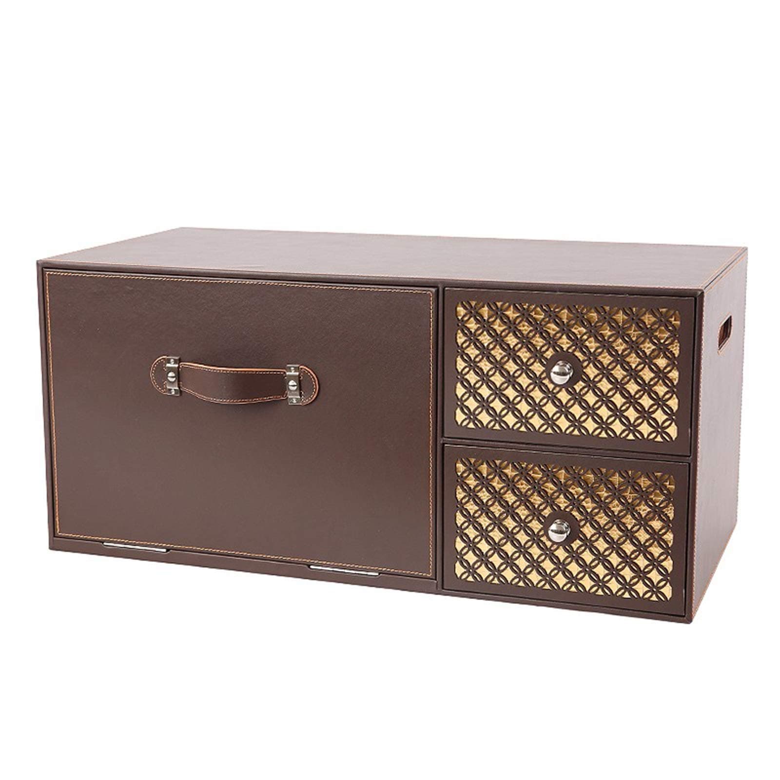 Car Trunk Storage Box, Car Storage Box, Car Storage Box, Large And Large Capacity, Car SUV General Tail Box (Color : Brown, Size : X-Large)