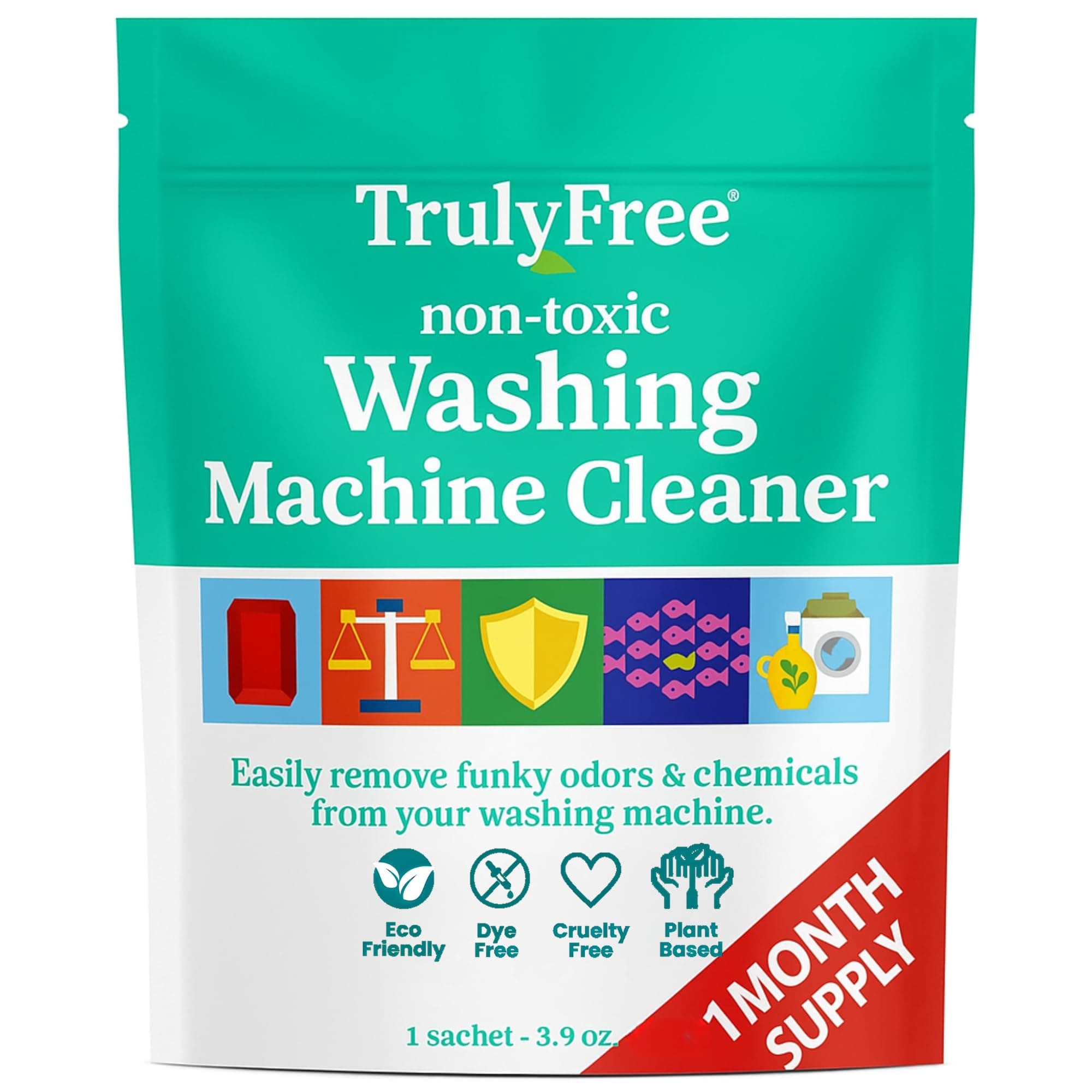- Laundry Washing Machine Cleaner and Deodorizer | Top Load & Front Load Washer Cleaner for Grime, Mold, Odor Remover | Safe for HE Washing Machines & Septic Tanks, Non Toxic, Natural, Clean