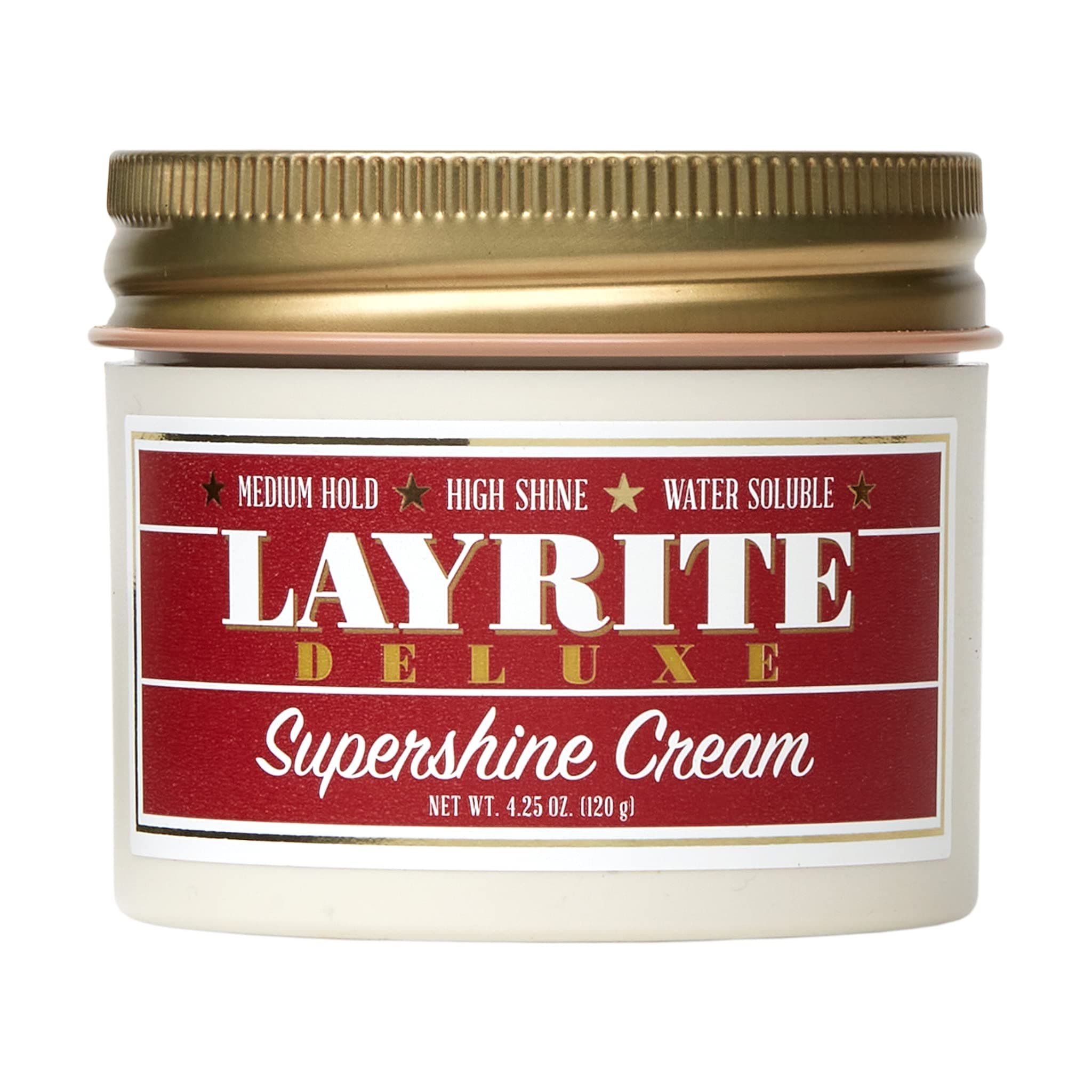 Layrite Supershine Cream 120g | Medium Hold | Water Soluble | High Shine