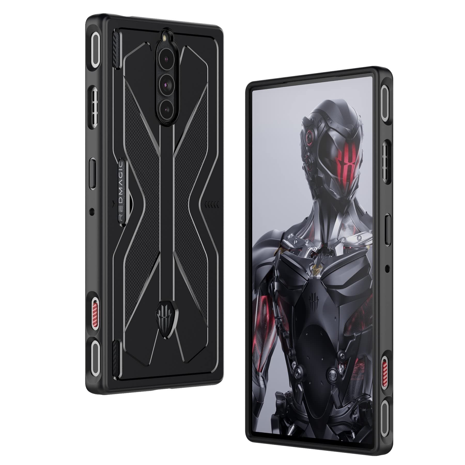 Case for Red Magic 8 Pro/8S, Flexible TPU Cover Anti-Scratch Shockproof Phone Case for Nubia RedMagic 8 Pro/8S, Black