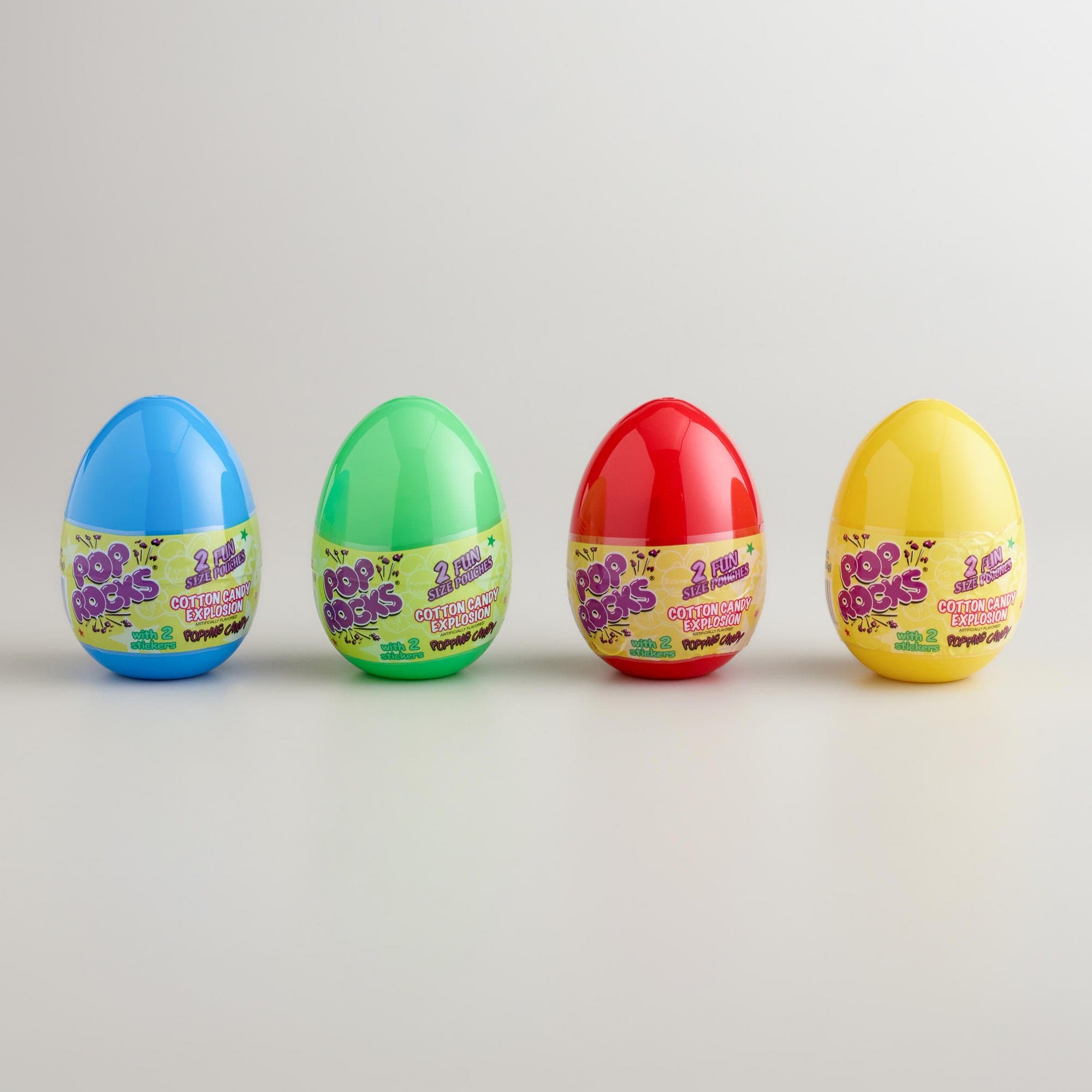 Pop Rocks Candy Filled Eggs with Stickers (Pack of 3)