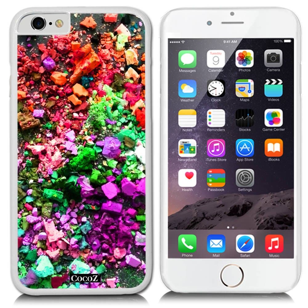 CocoZ New Apple iPhone 6 4.7-inch Case Beautiful Personalized color PC Material Case for Apple iPhone 6 4.7-inch Release on 2014 (White PC Personalized color 8)