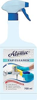 Atomic 700ml Tap Cleaner Removes Hard Water Scaling from Bathroom, Sink & Kitchen Fittings Taps