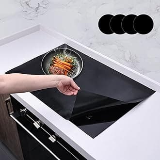 Large Induction Hob Protector Mat, Silicone Induction Hob Cover- (Magnetic) Cooktop Scratch Protector for Induction Hob,Multifunctional Silicone Mats (78x52cm, Pure Black)