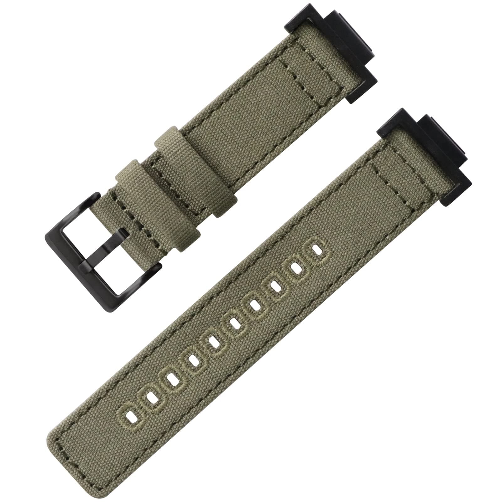 Lijinlan Nylon Strap Compatible with Casio G-shock Watch GW100/GA100/GA120/GA400/GD100/GD110/GD350/ DW-D5500 /DW5600E/ DW6900/DW-9052/GWM5610, Replacement Canvas Band for Gshock