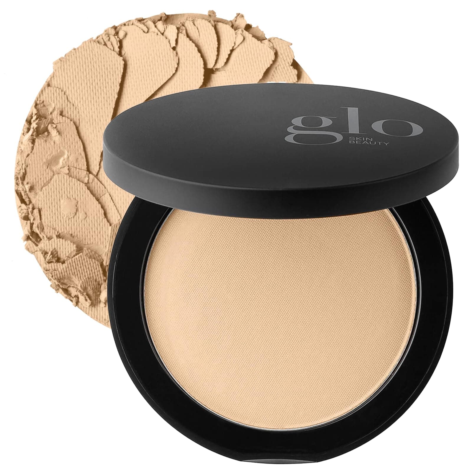 Pressed Base Powder Foundation, Golden Medium – Buildable Sheer to Full Coverage, Long Wear Face Powder Compact, Pressed Powder Makeup for Smooth, Semi-Matte Finish