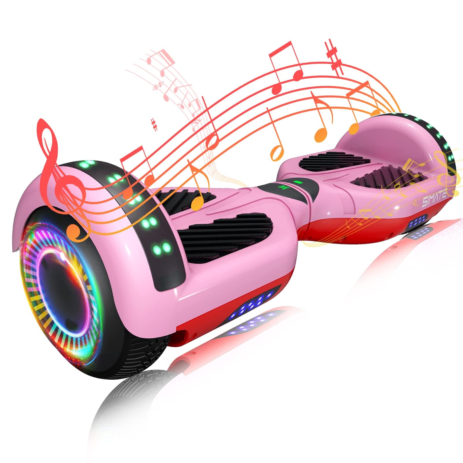 Hoverboard, Bluetooth All Terrain Hover Boards with LED Lights and APP Control, Gifts for Kids Adults Girls Boys, for All Ages