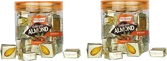 - Glacier California Almond Gourmet Toffee | Soft and Tasty Real California Almond Flavour Toffees | California Almond Toffee | Healthy & Tasty Toffees | Gift | Pack of 2/40 pcsx2/ 250gmsx2