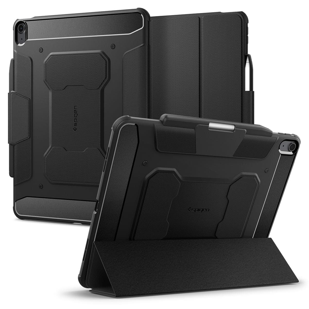 Spigen Rugged Armor Pro Case Compatible with iPad Air 13 inch M4 (2026), M3 (2025), M2 (2024) - Black