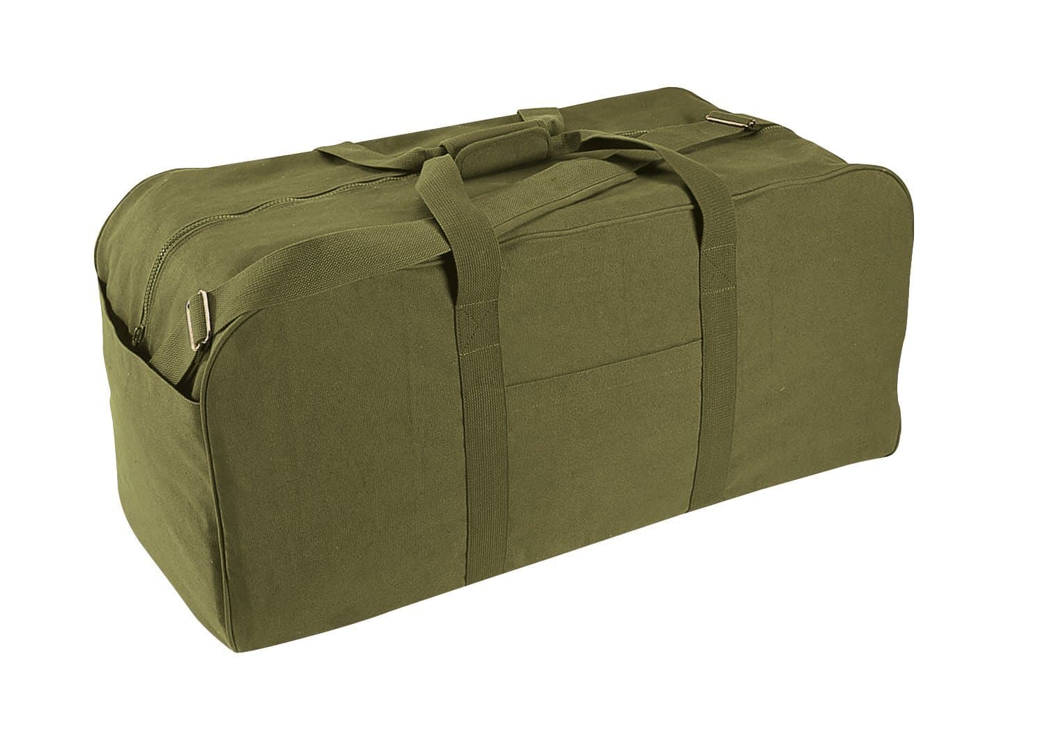 Rothco Canvas Jumbo Cargo Bag (Ft822), Olive Drap