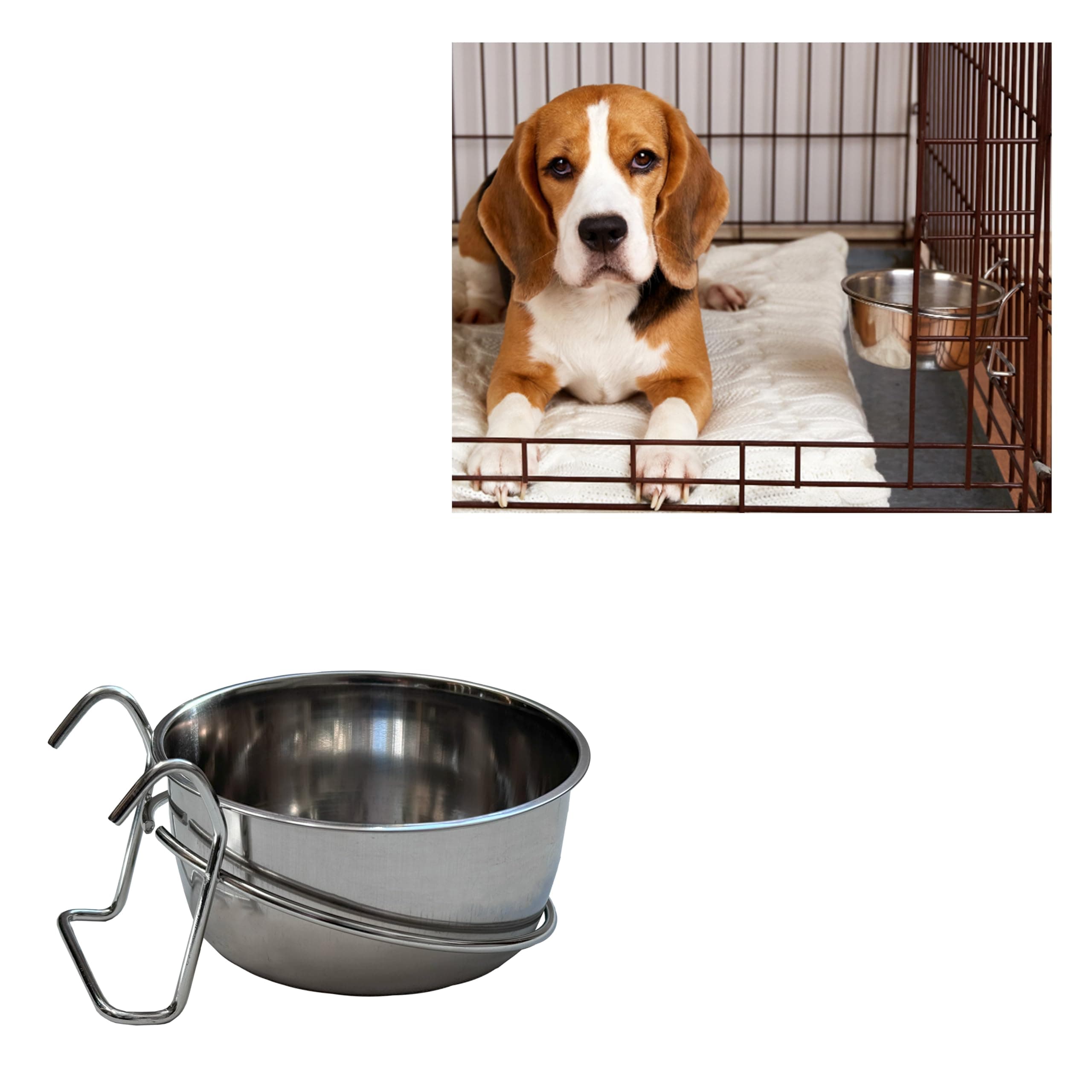 Ethical Pet SPOT Stainless Steel Coop Cup, Perfect Bowls for Cages and crates...