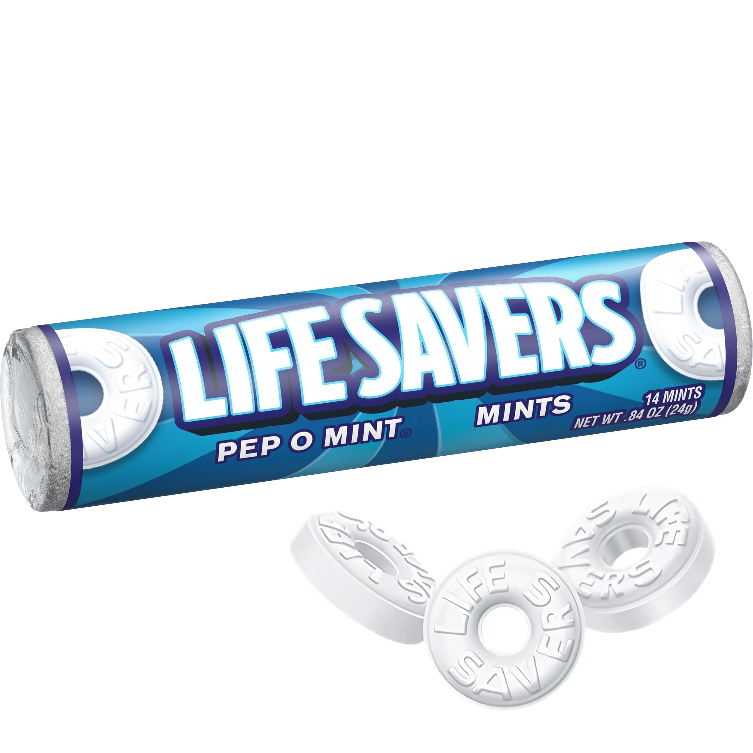 Life Savers Pep-O-Mint Roll, 0.84 Ounce (Pack of 1), Peppermint Breath Mints