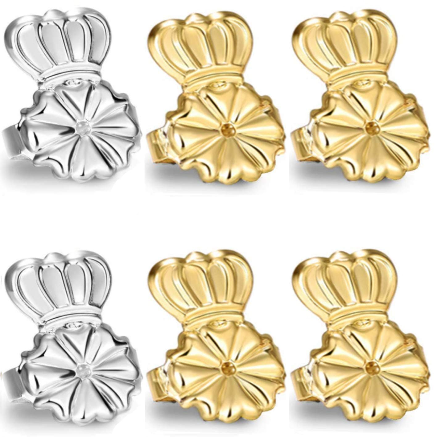 Original Magic Earring Backs for Droopy Ears | Earring Lifters for Heavy Earring | Earing Lifter Backs BAX | Earlobe Secure Clear Miracle