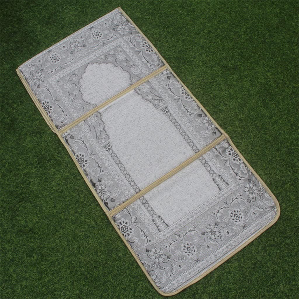 Foldable Praying Mat with Back Rest Muslim Prayer Mat Padded with Back Support Turkish Praying Mat for Men & Women Ramadan or Eid (Color : Style3, Size : 55 * 110cm)