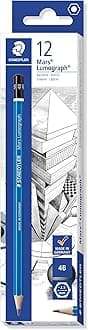 STAEDTLER 100-4B Mars Lumograph Graphite Pencils for Drawing & Sketching - 4B (Box of 12)