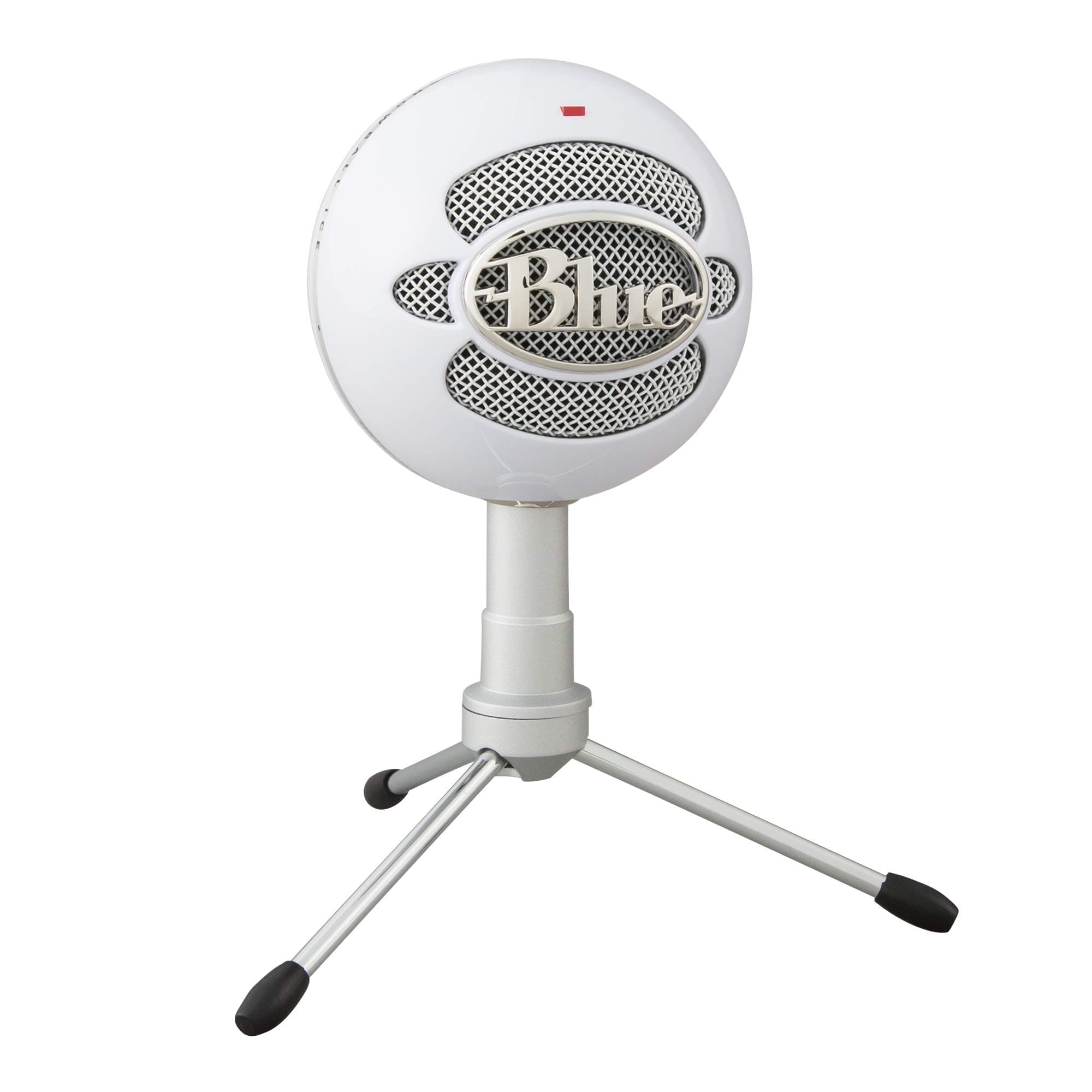 Blue Snowball iCE USB Microphone for PC, Mac, Gaming, Recording, Streaming, Podcasting, with Cardioid Condenser Mic Capsule, Adjustable Desktop Stand and cable, Plug 'n Play - White