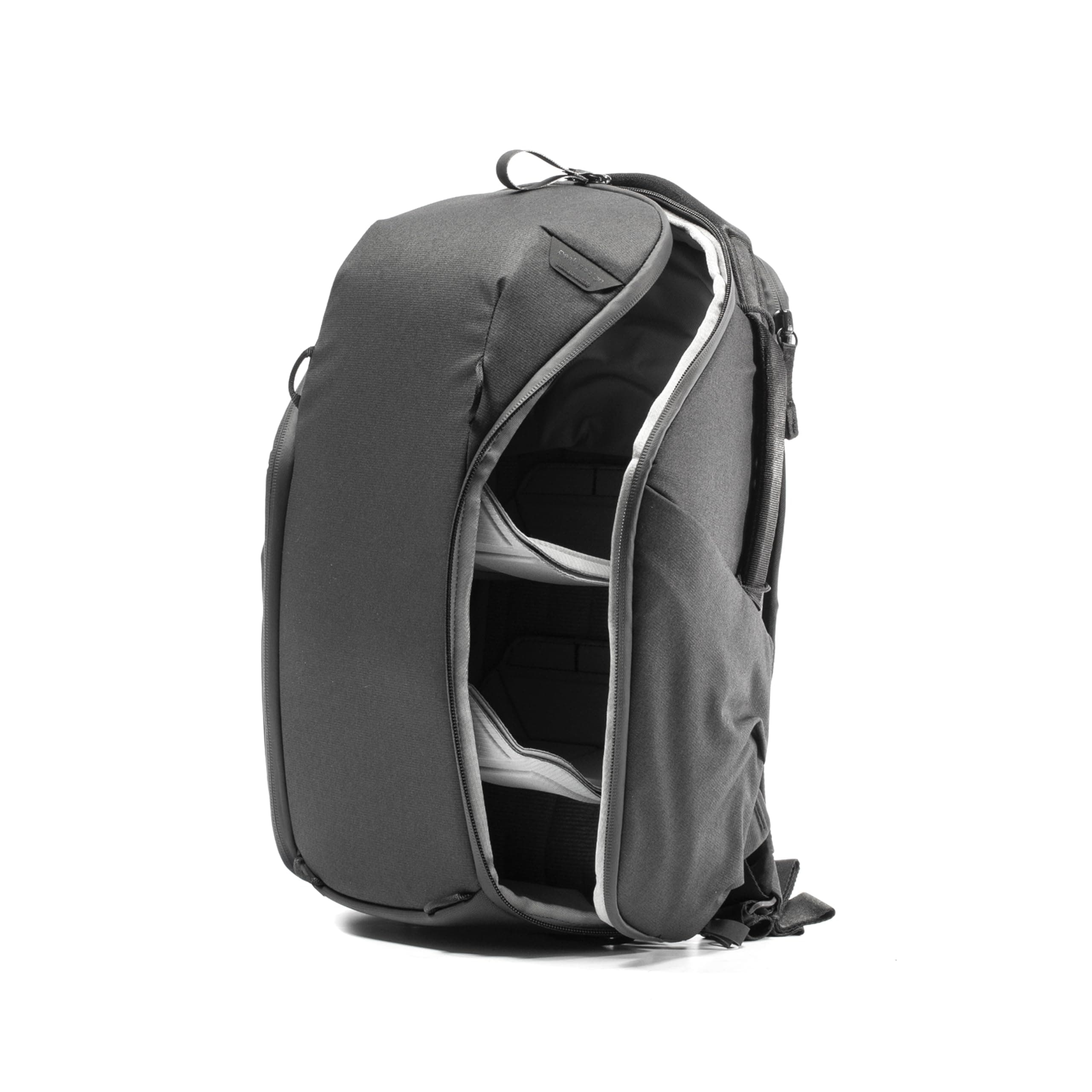 Peak Design Everyday Backpack Zip 15L, Black, 270-Degree Zip, Dual Side Pockets, FlexFold Dividers, Fits 15" Laptop, For Camera Carry, Daily Commutes or Travel, Versatile Backpack for Men and Women