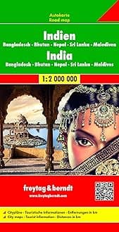 India - Nepal - Bangladesh f&b (r): Wegenkaart 1:2 750 000