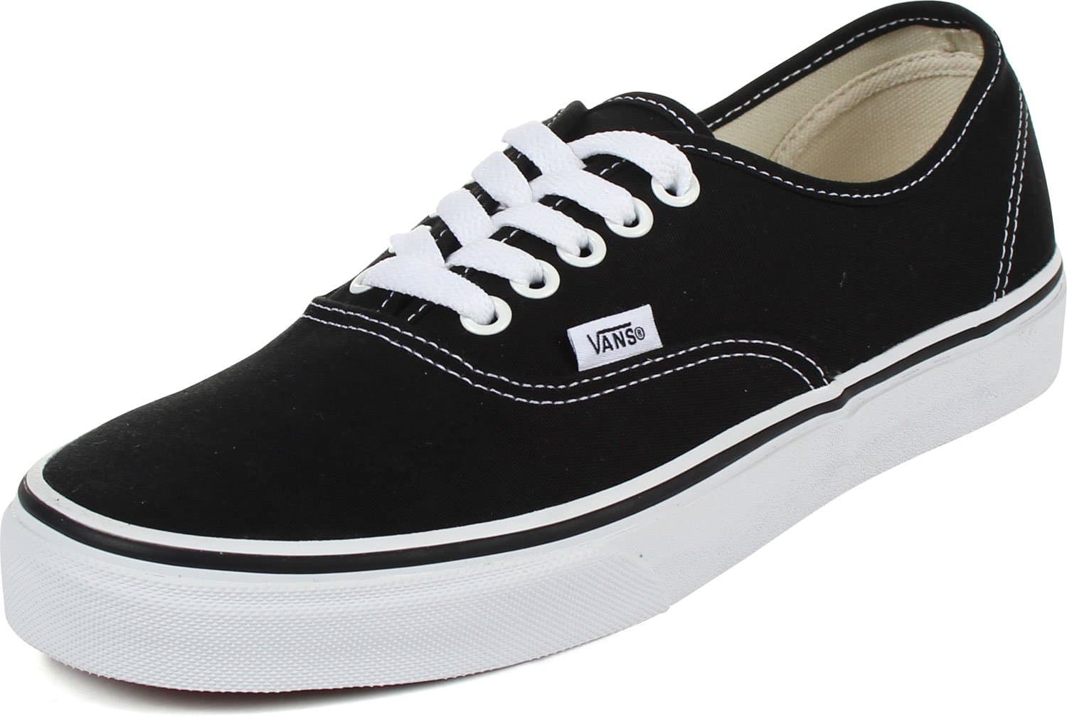 Vans Mens Authentic Core Classic Sneakers (42-43 M EU / 9.5 D(M) US, Black)