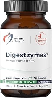 Digestzymes Digestive Enzyme Complex Supplement (380mg - 90 Capsules - 3 Month Supply) - Blend of Digestive Enzymes to Digest Protein, Dairy, Carbs & Fat – Suitable for Those with Gas & Bloating