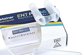 Nostril Retainer, Silicone Tubes for Post Nasal Surgery, After Rhinoplasty. Size 8.