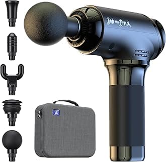 T2 Massage Gun Deep Tissue, Upgraded 4000mAh Battery 10mm Amplitude, Handheld Percussion Massager with USB-C Charging for Back Shoulder Body Muscle Pain Relief, Gifts for Men Women