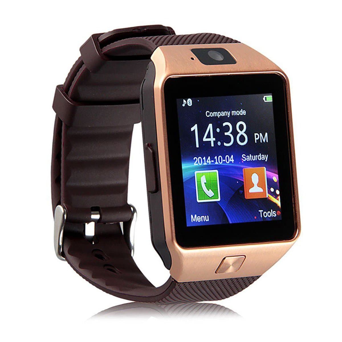 HALA DZ09 Smartwatch Accessories with Camera, Touch Screen, Sim Card and SD Card, Support for Smartphones (Multicolour)
