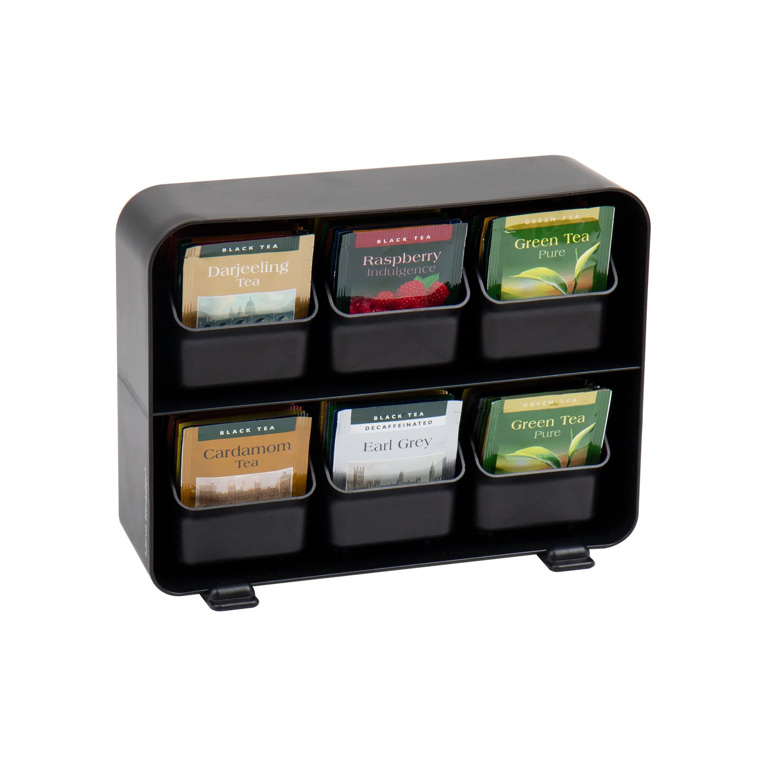 Mind Reader 'Clutch' 6 Drawer Tea Bag Holder, Black by Mind Reader