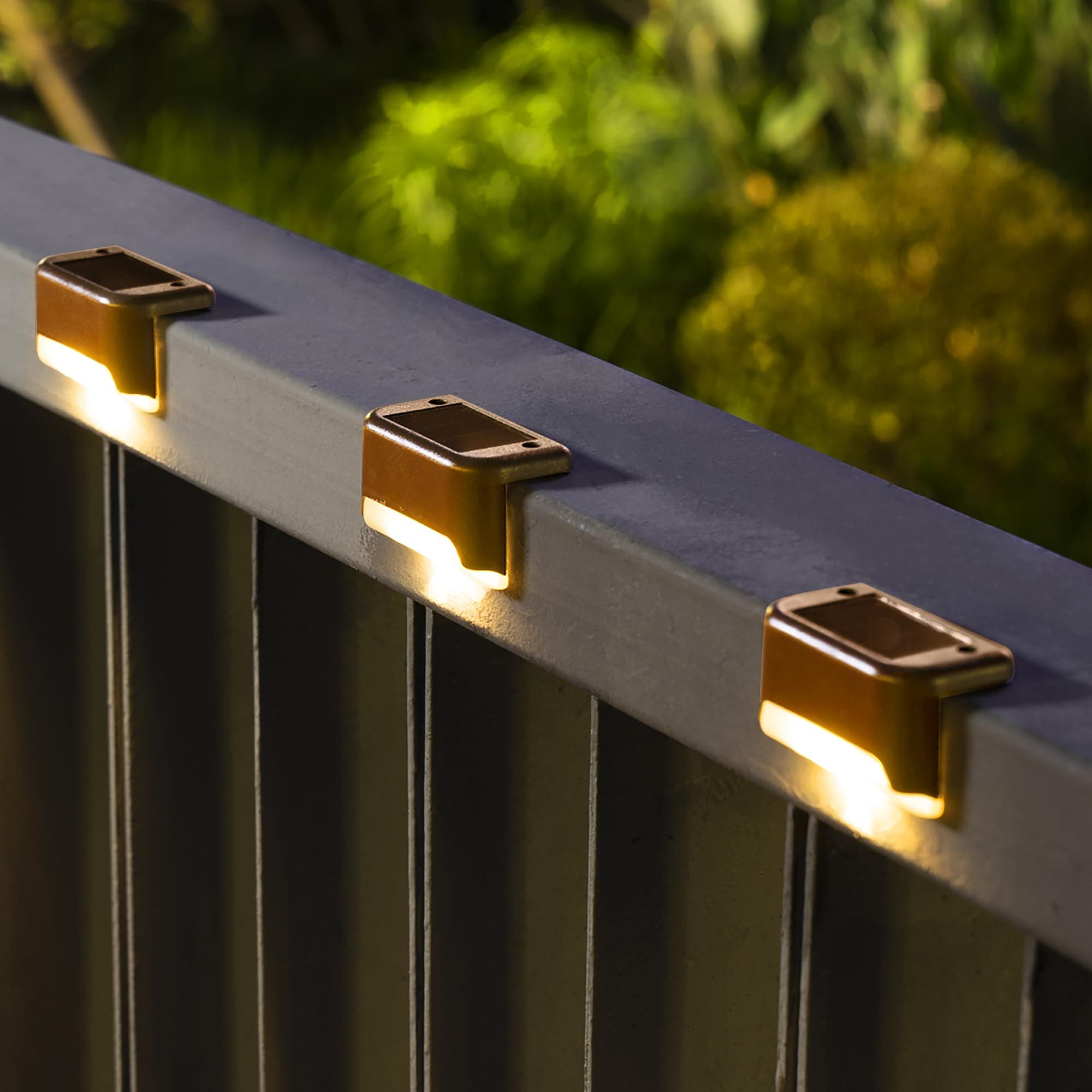 Solar Deck Lights Outdoor 16 Pack, Solar Step Lights Waterproof Led Solar Lights for Outdoor Stairs, Step, Fence, Yard, Patio, and Pathway