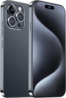 A15 Pro Max Unlocked Phone,8GB+512GB Ultra Memory Android Phone,6800 mAh Battey,6.82-inch HD Screen,Dual SIM, Dual Standby,108MP Camera Cell Phone, 5G Phone.(Black)