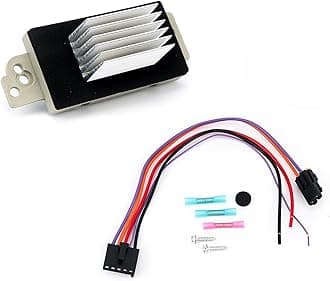 Blower Motor Resistor Complete Kit With Harness - Replaces# 15 81773, 89018778, 89019351, 1581773, 15-81773 - Chevy Silverado, Tahoe, Suburban, GMC Sierra, Yukon & more - AC, Heater Control Module