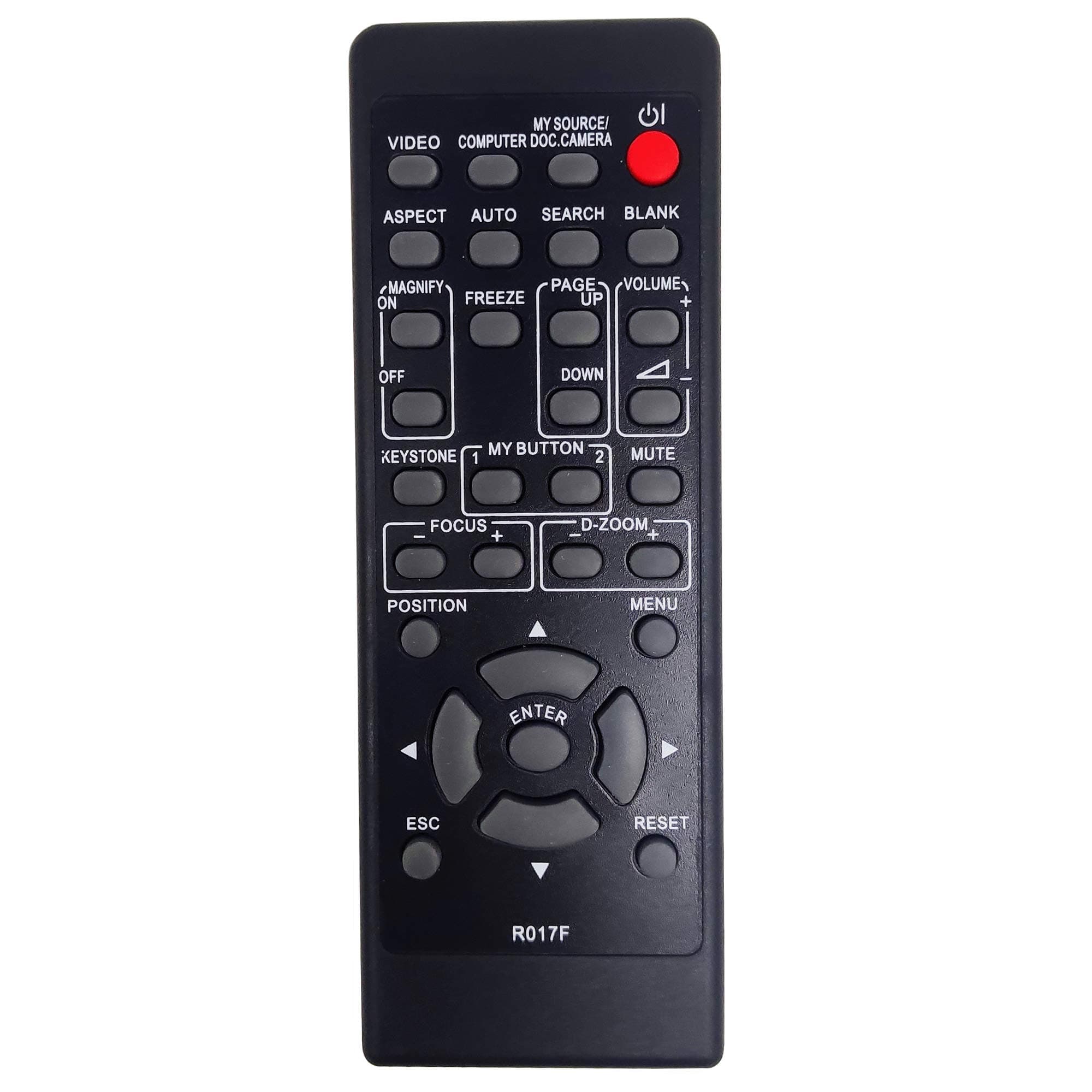 INTECHING HL01883 Projector Remote Control for 3M X68, X75, Dukane ImagePro 8911, 8915, Hitachi CP-X443, CP-X443W, CP-X445, CP-X445W, ViewSonic PJ862