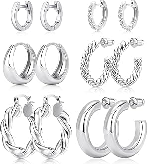 adoyi Hypoallergenic Surgical Steel Earrings for Sensitive Ears 14K Gold Plated Samll Huggie Hoops Earrings Flat Back Studs Stainless Steel Cartilage Earrings for Women Men Multiple Piercing