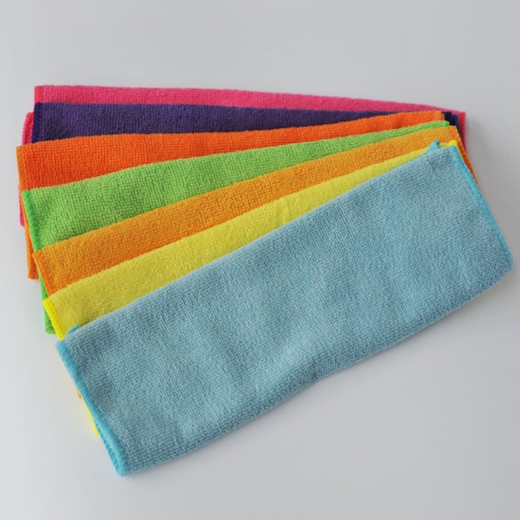 PLD Kitchen Lint Free Microfibre Cleaning Cloth, Pack of 8,Super Soft Microfibre Dusters