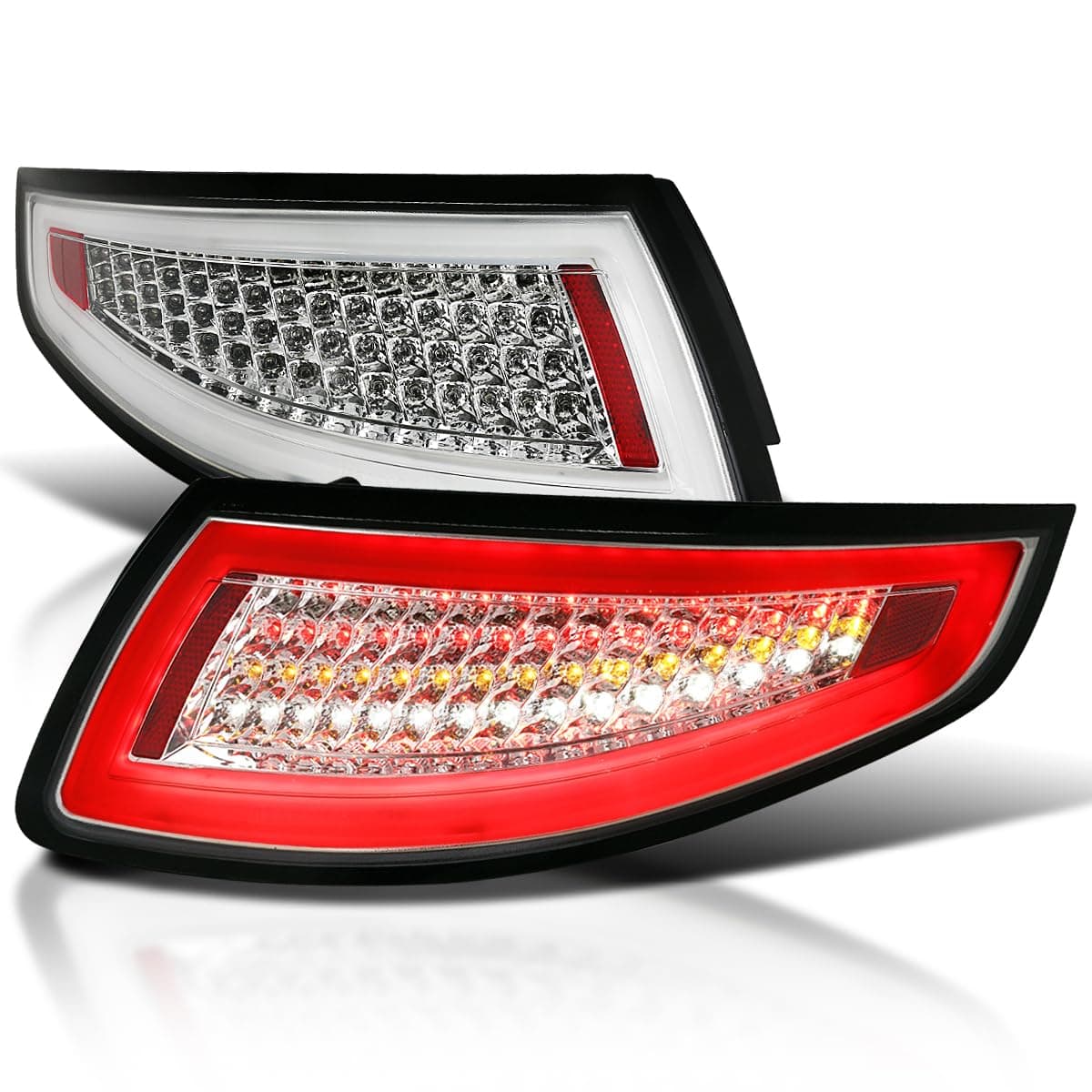 Spec-D Tuning LT-91105CLED-TM Chrome Tail Light (911 Led)