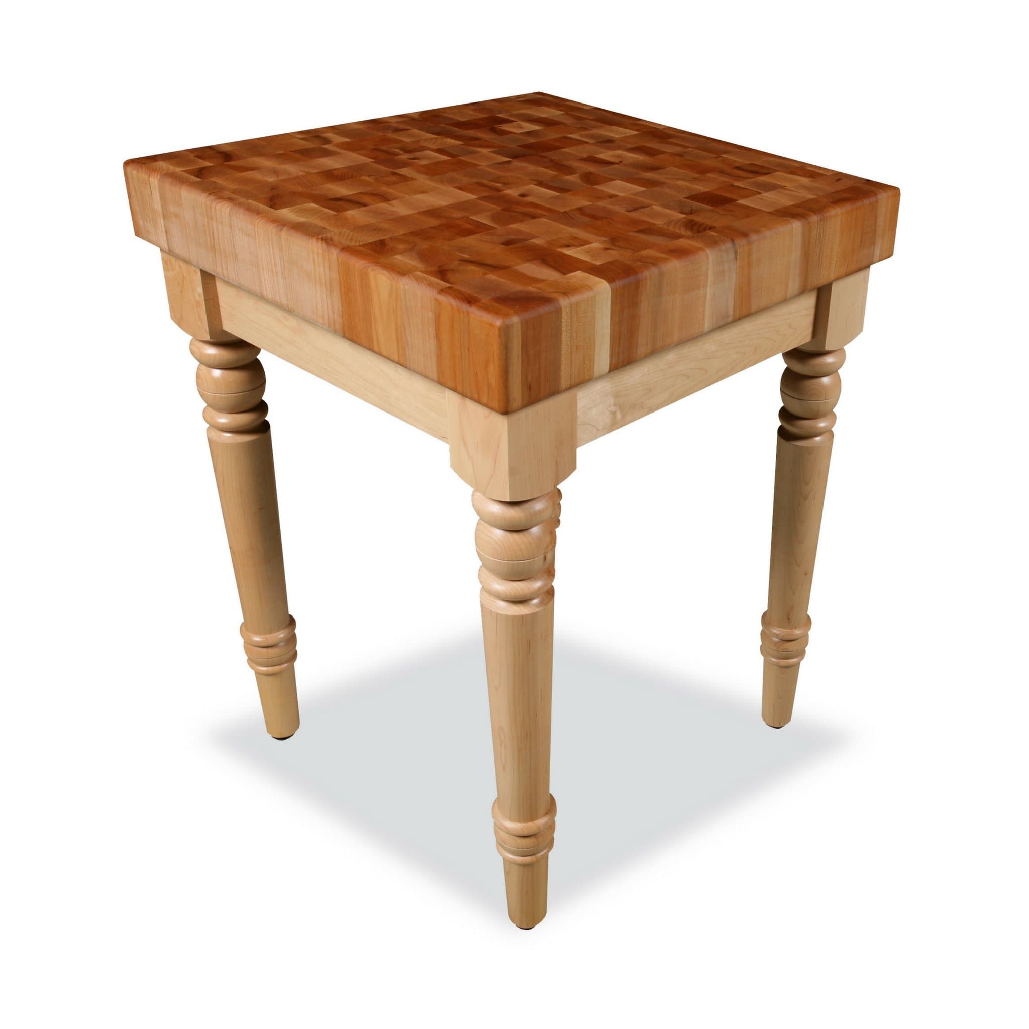 Country Farm Block Table - Maple