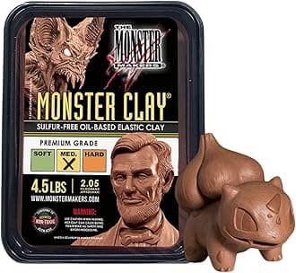 Monster Clay Premium Grade Modeling Clay (5lb) by Monster Makers