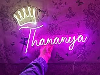 Customise LED Neon Sign | Custom Personalized Neon Sing Light for Wall Décor – Home, Living Room, Hotel, Business Logo, Wedding, Party, Bar, & Birthday Gift In Neon(1 Letter, 6x6 inches)