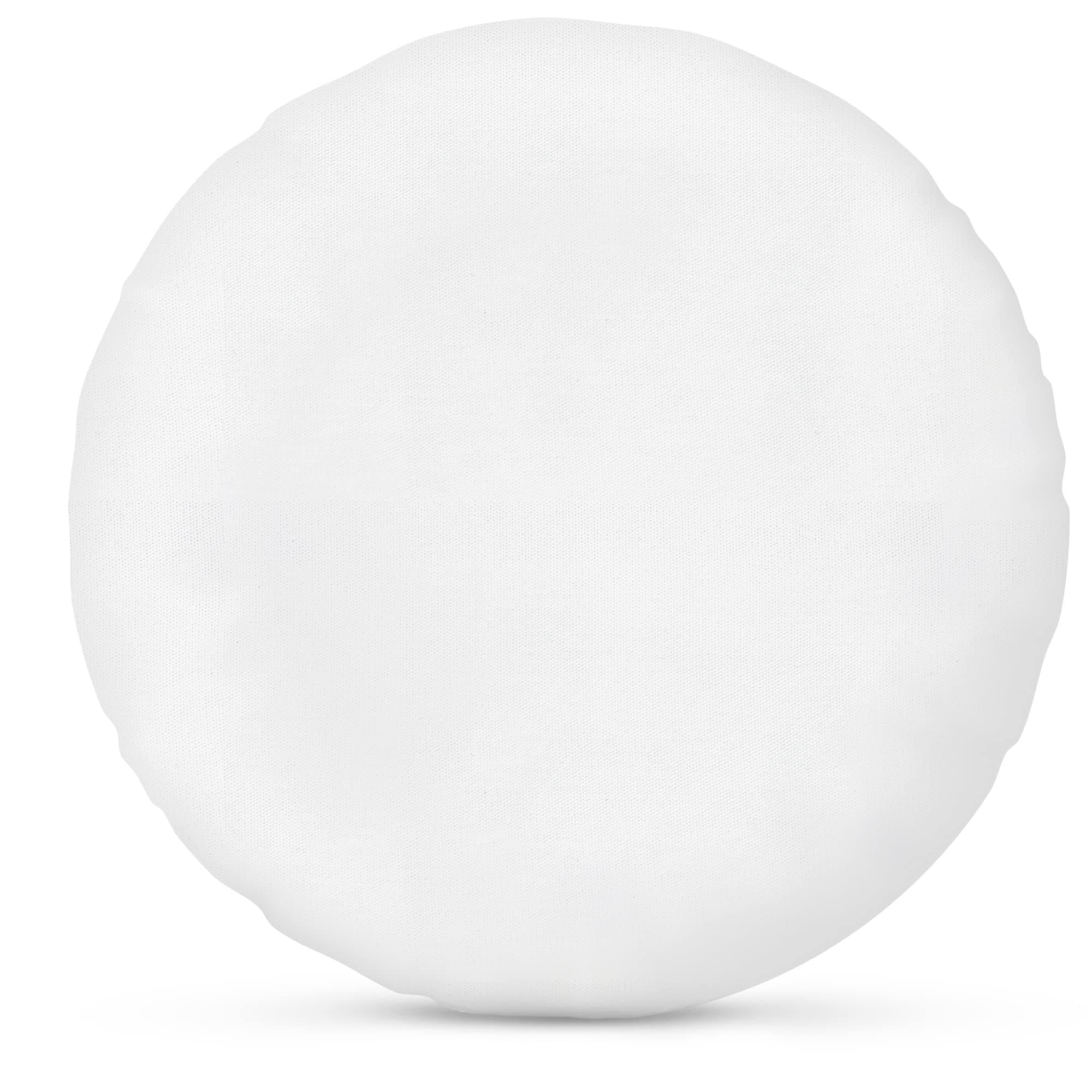 Foamily Round Throw Pillows 24" Pillow Inserts for Couch or Bed Decorative Bedding - Made in USA @ M&A STYLES LTD