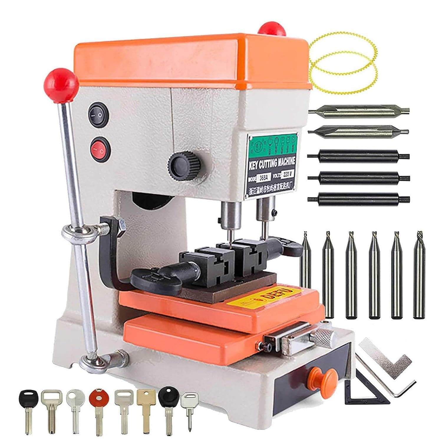 LINCYS Copying Machine for Duplication Keys, Vertical Key Cutting Machine, Automatic Key Copier Machine For Making Keys, For Door and Car Lock Key,220V